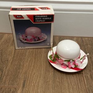 🧡 ceramic hat trinket box